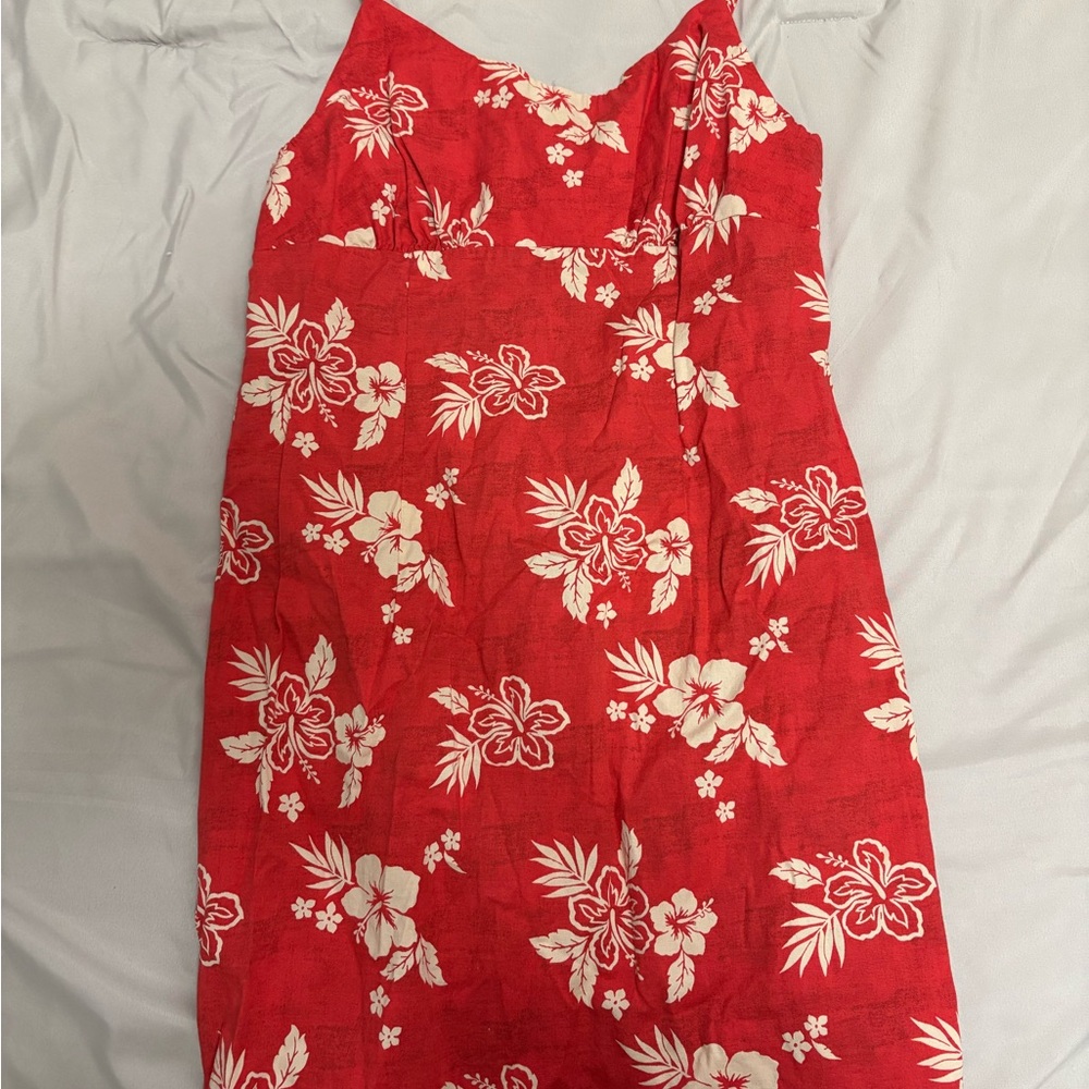 Red Floral Dress